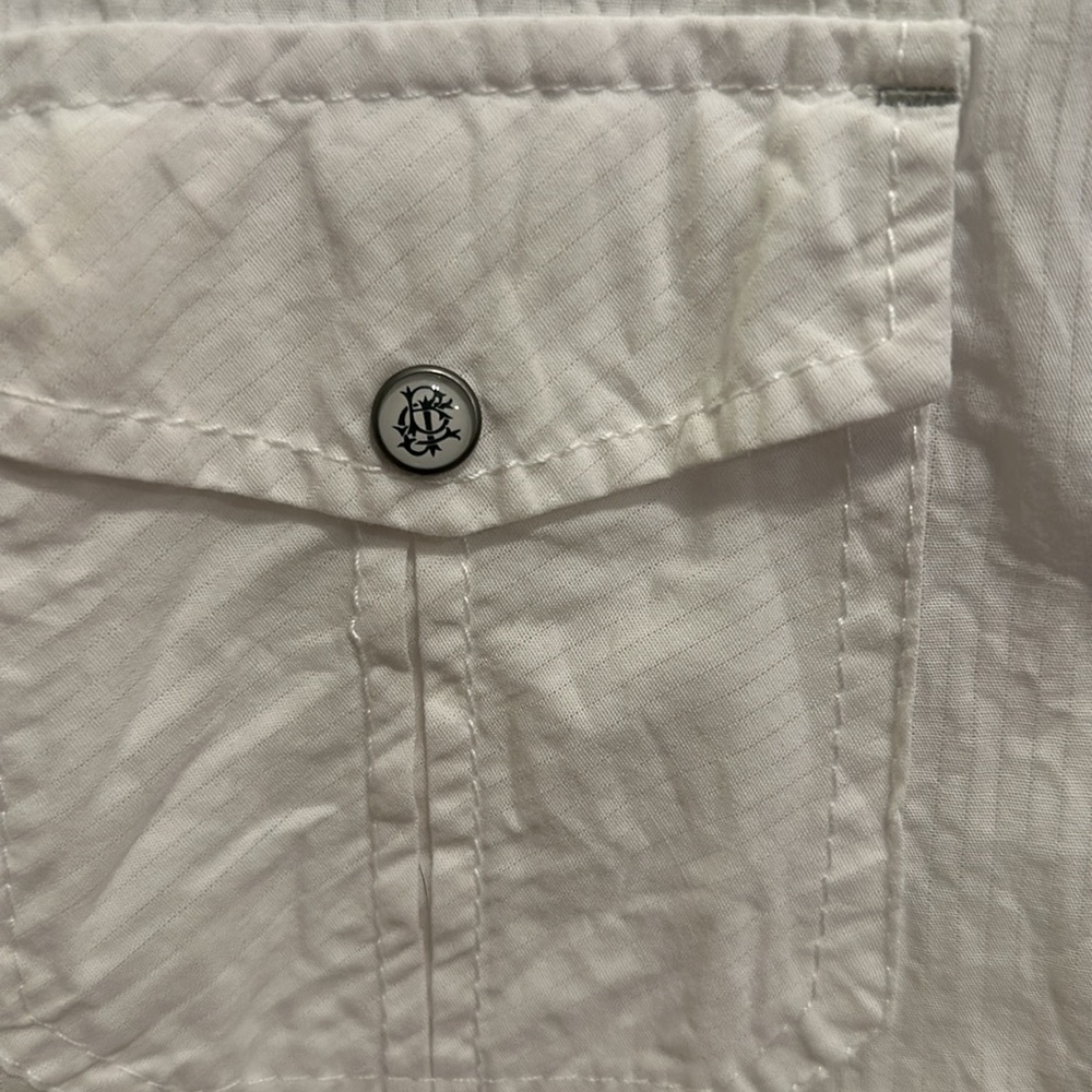 Buffalo David Bitton men’s white button down shirt. Size large. - Picture 6 of 8